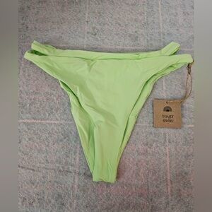 Toast Swim Signature Cut Out Bottom Paradise Green XS